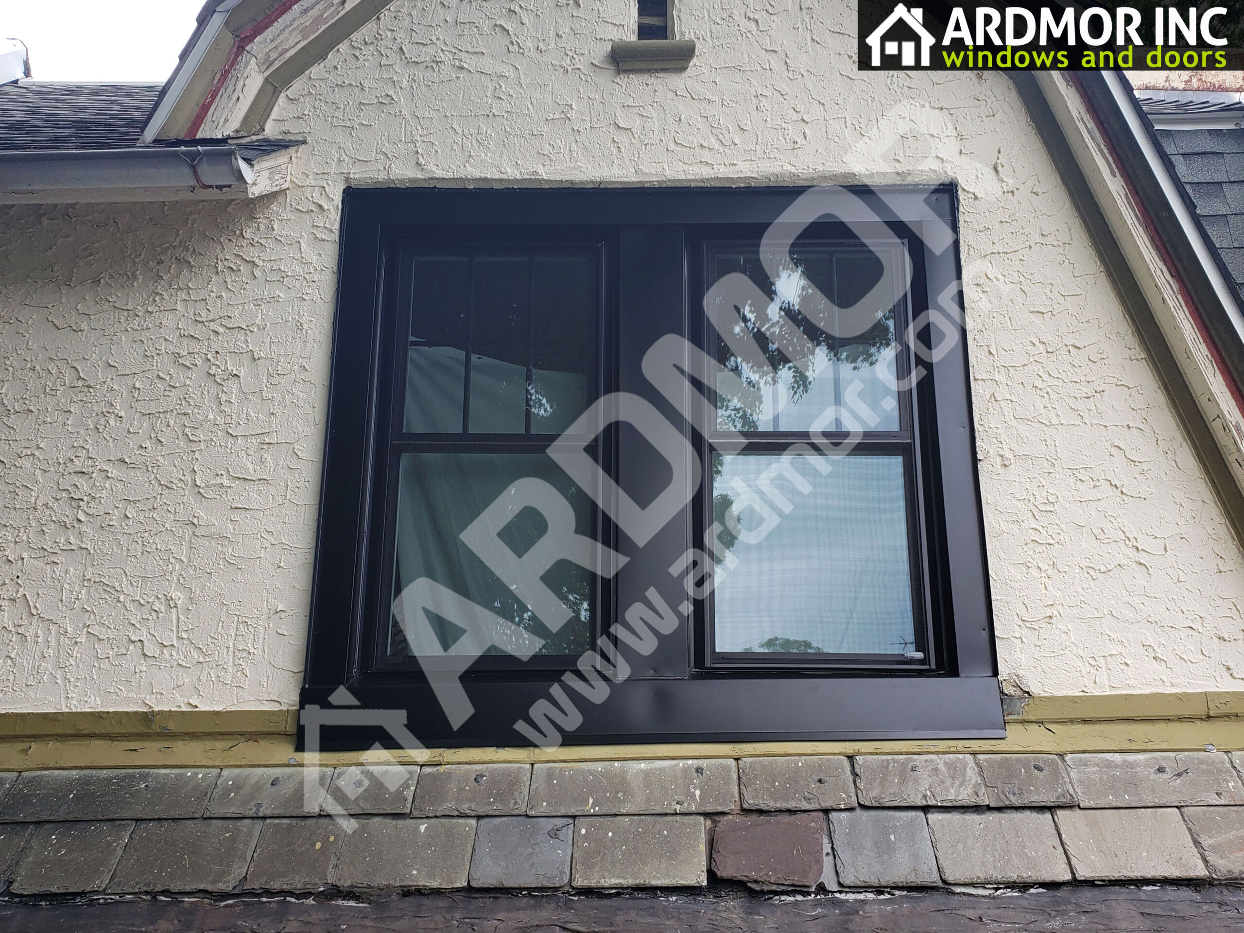 Black_Color_Vinyl_Double_Hung_Window_Installation_in_Philadelphia_PA_After