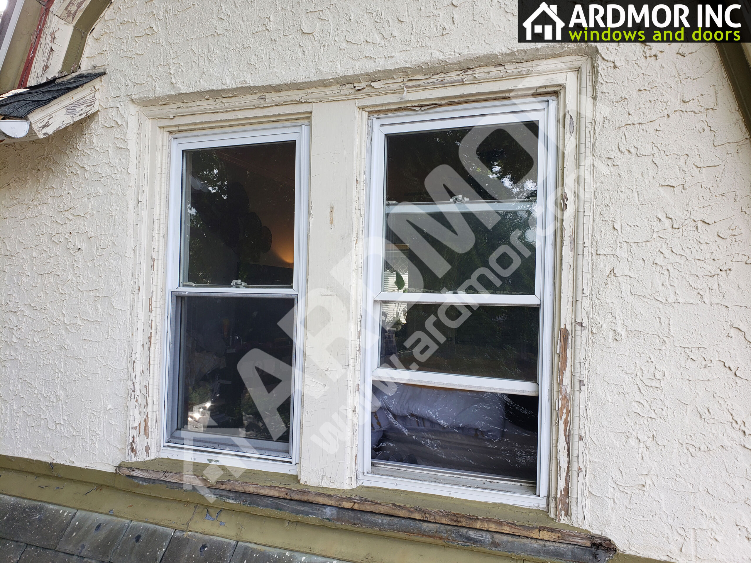 Black_Color_Vinyl_Double_Hung_Window_Installation_in_Philadelphia_PA_Before