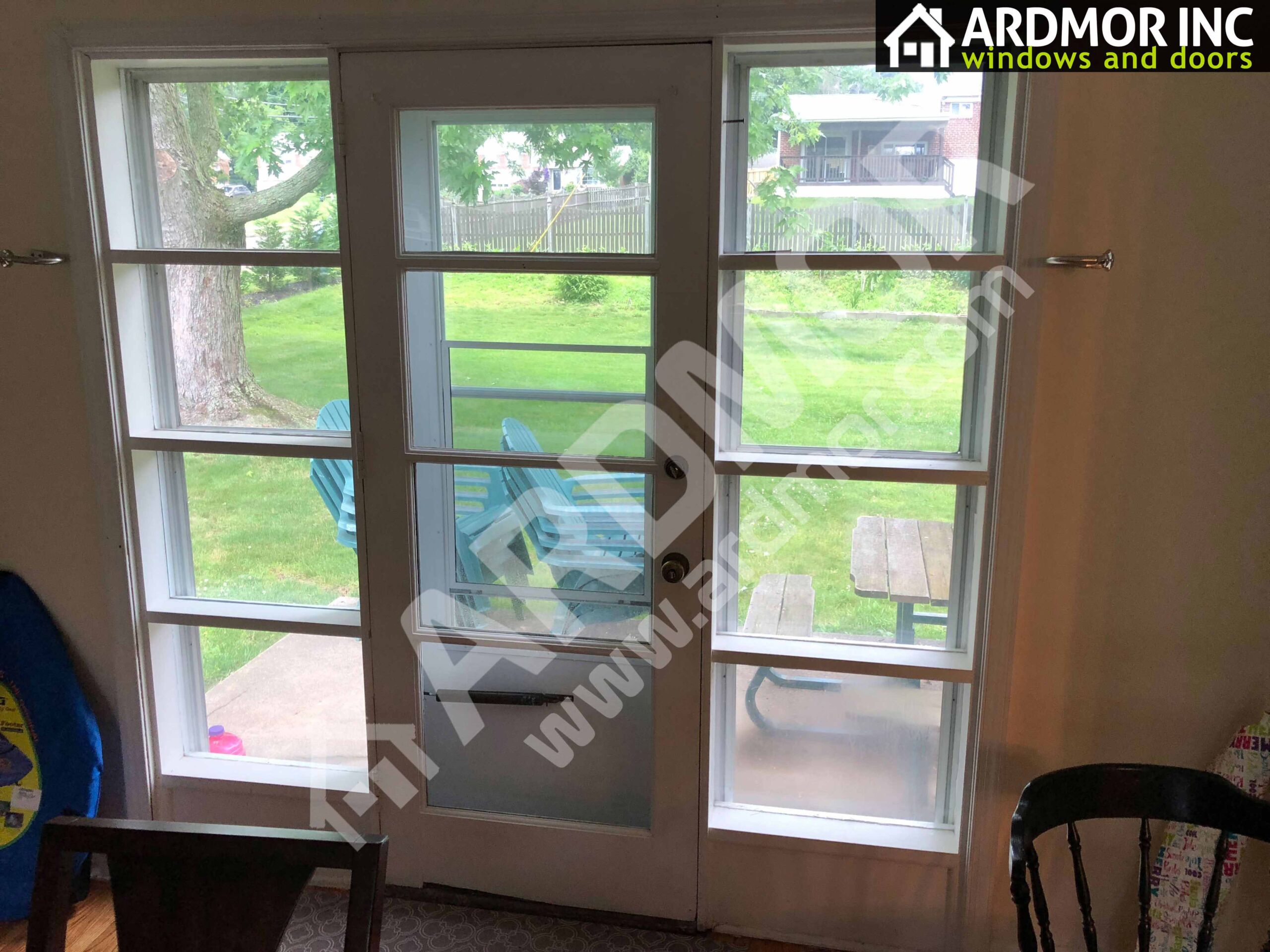 Replacing_Hinged_Door_with_Vinyl_Patio_Sliding_Door_in_Abington_PA