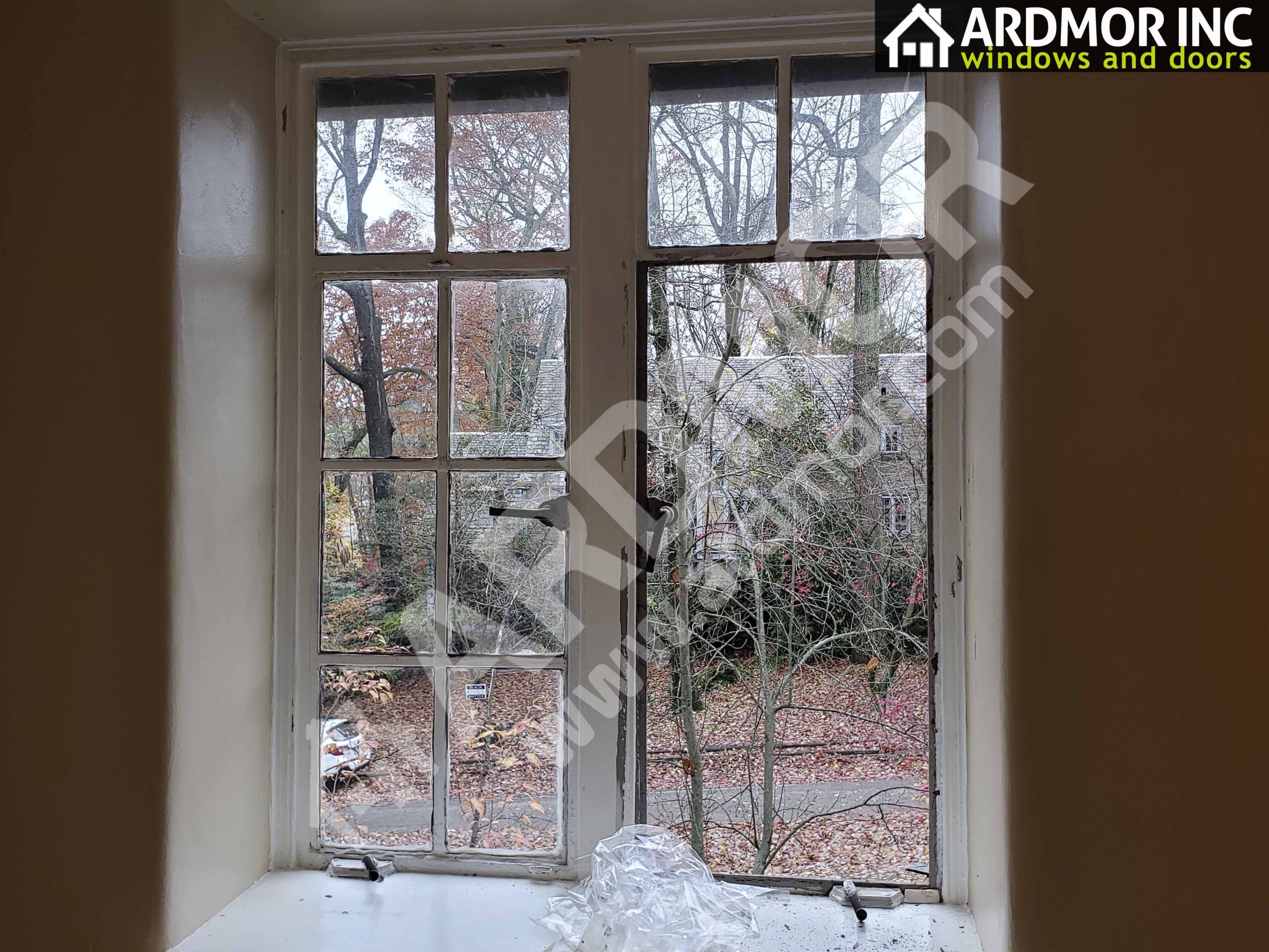 Replacing_Metal_Window_with_Andersen_A-Series_Twin_Casement_in _Elkins_Park